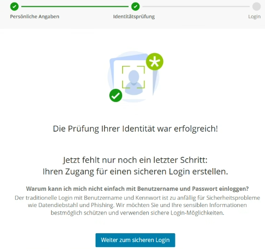 Aktivierung erfolgreich
