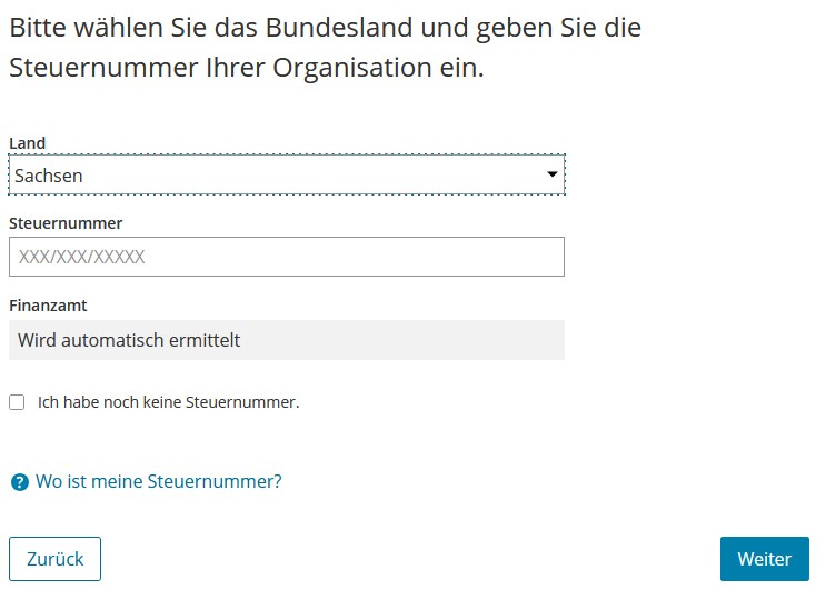 Elster Benutzerkonto2