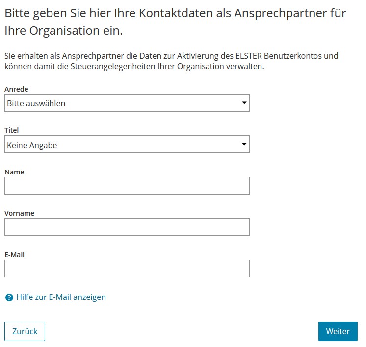 Elster Benutzerkonto3