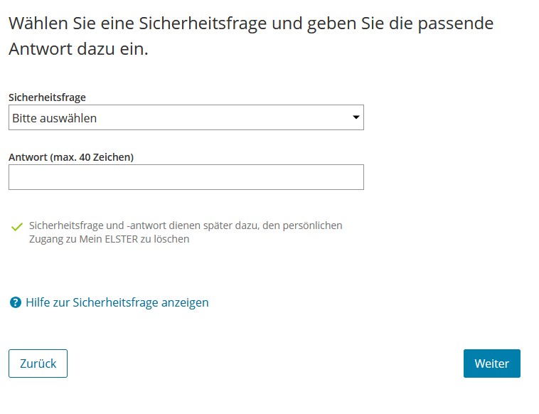 Elster Benutzerkonto5