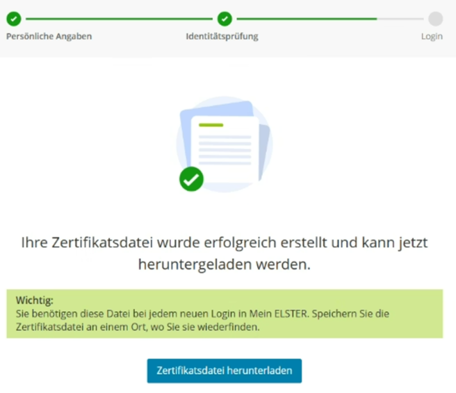 Zertifikatsdatei herunterladen